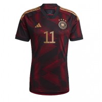 Camiseta Alemania Mario Gotze #11 Segunda Equipación Replica Mundial 2022 mangas cortas